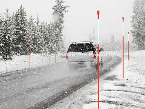 Piquet de déneigement 5' - en fibre de verre